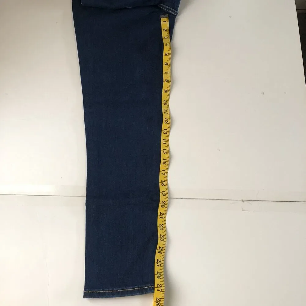 ⁠Cat & Jack Girls Jeggings Dark Vintage Blue Distressed Denim Jeans Size 18 NWT